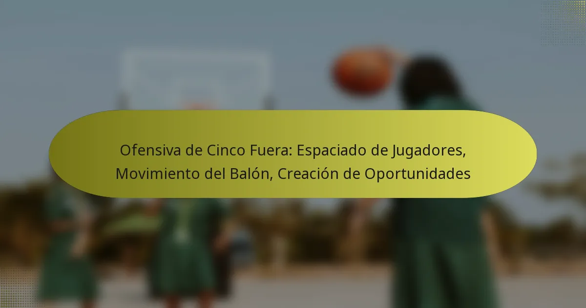 Ofensiva de Cinco Fuera: Espaciado de Jugadores, Movimiento del Balón, Creación de Oportunidades